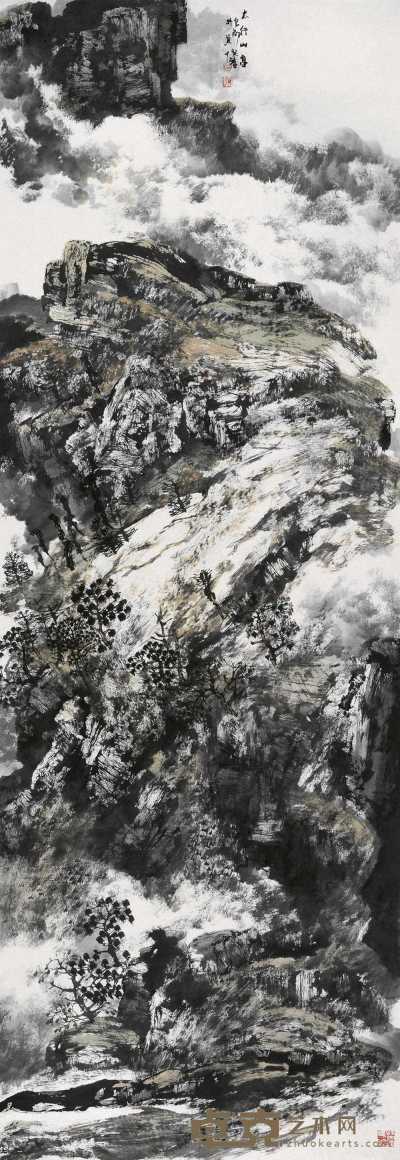 白云乡 2005年作 太行山高 200×70cm